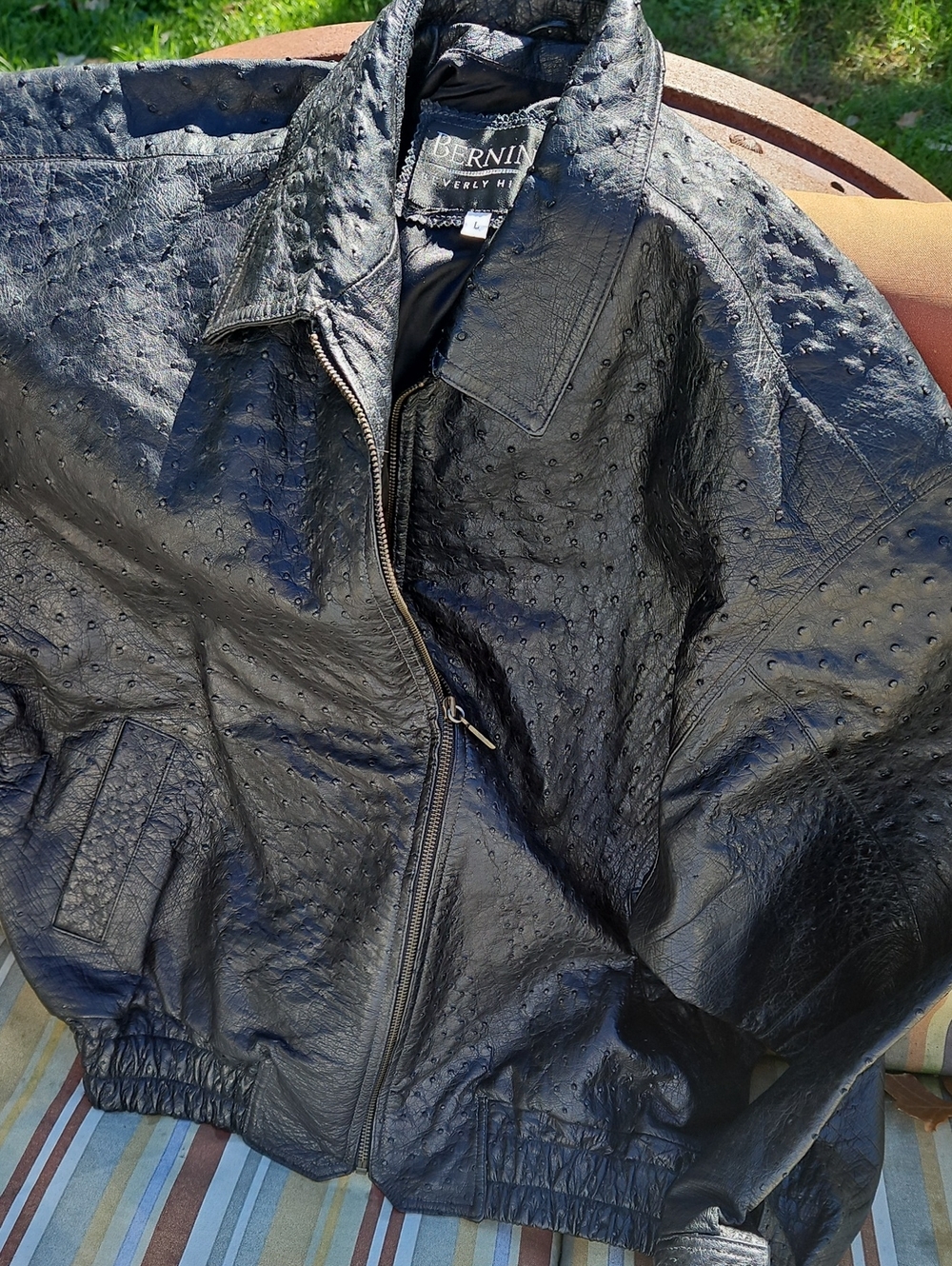 Bernini Mens Black Jacket Size Large